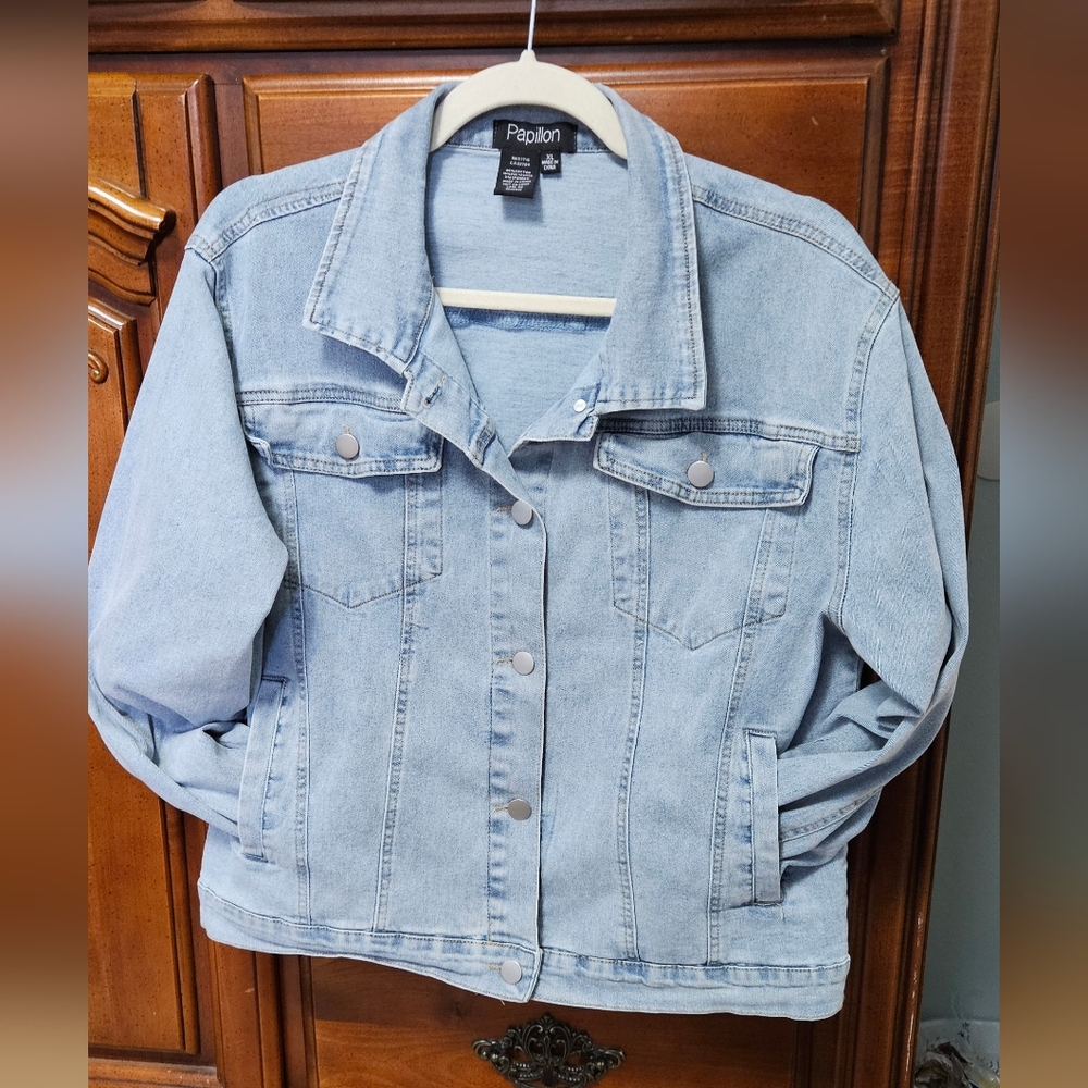 Papillon Sky Blue Jean Jacket